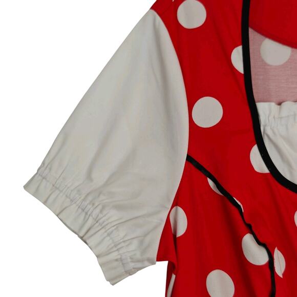 Disney Parks Dress Shop Minnie Mouse Epcot Germany Dirndl Octoberfest Red XL NWT - Picture 4 of 11